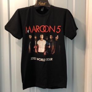 Maroon5 2015 concert tshirt S excellent cond